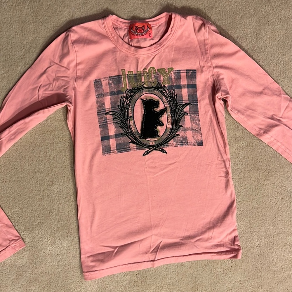 Juicy couture long sleeve t shirt size P